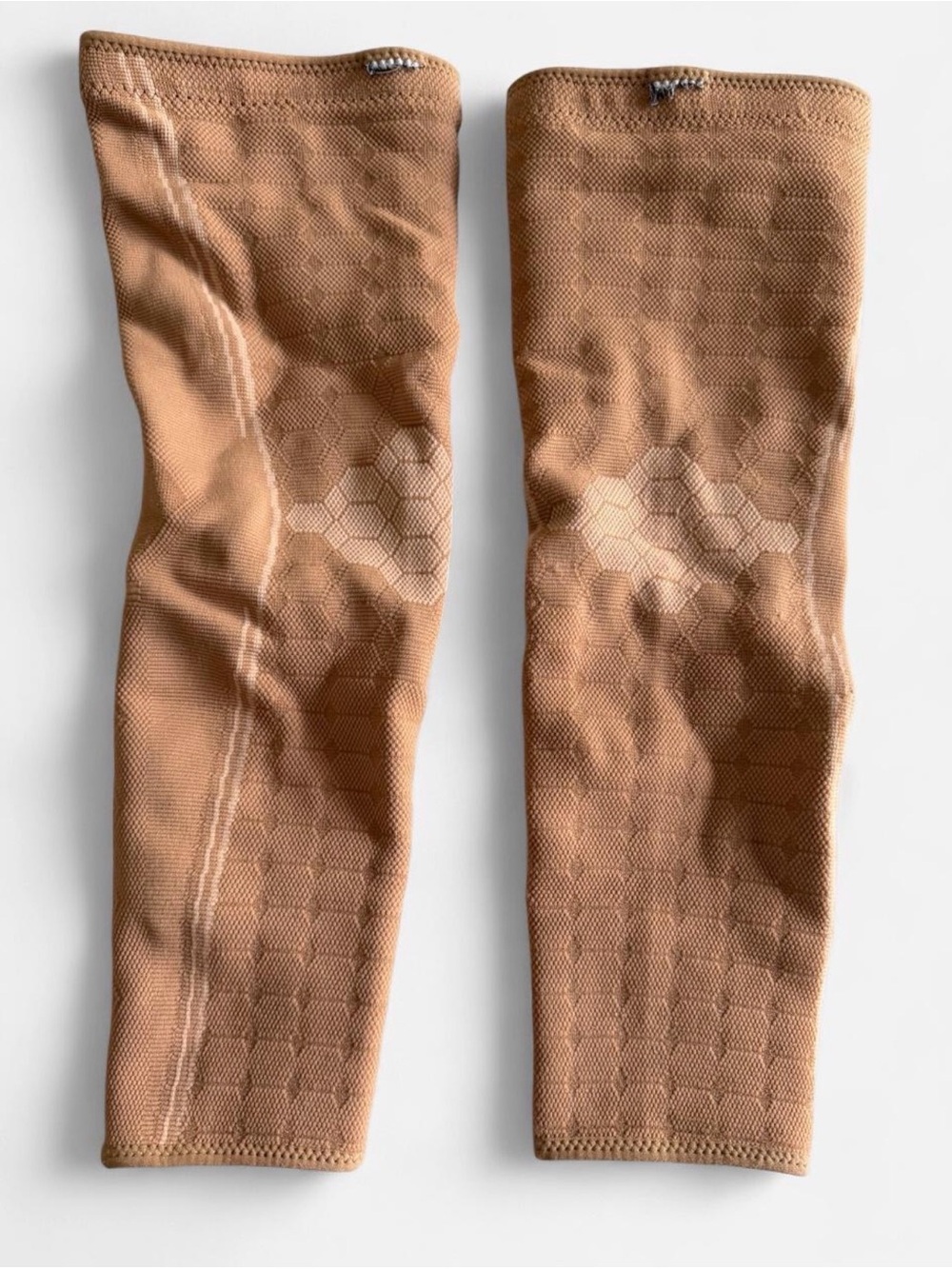 Adult Compression Leg Sleeves in Tan